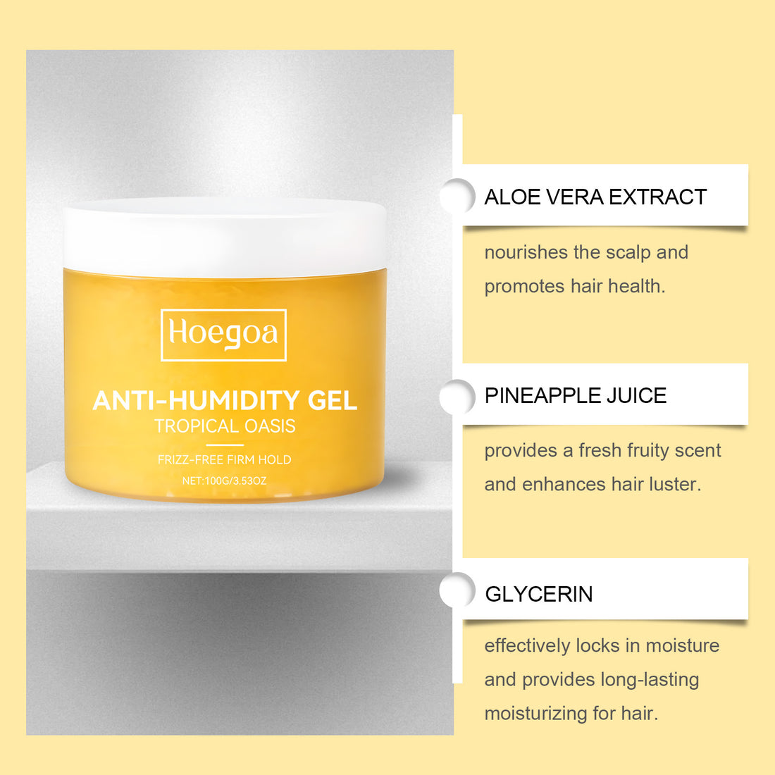 Hoegoa Hair Styling Spray for Natural Curls and Shine