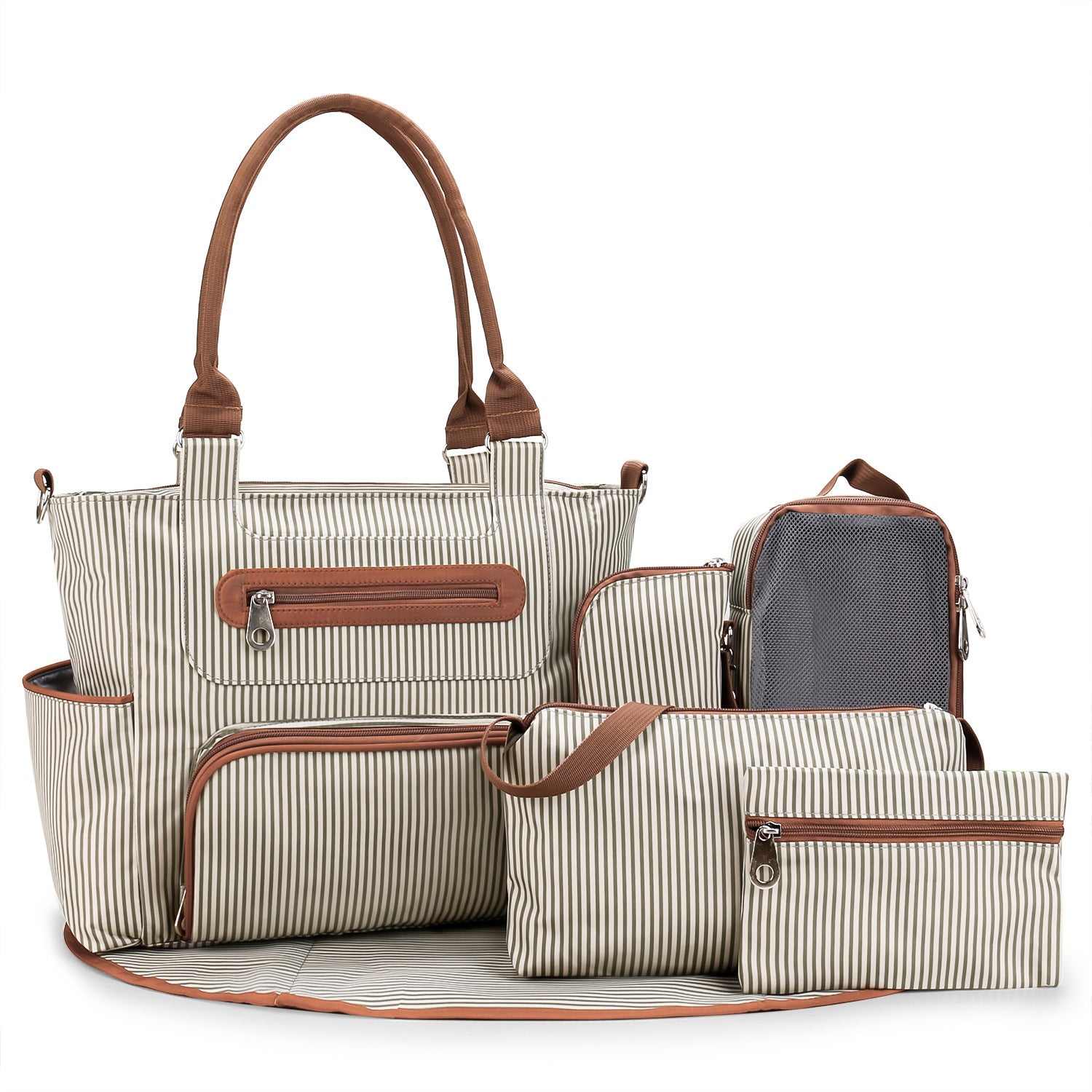 Multifunctional Large Capacity Diaper Bag with Accessories